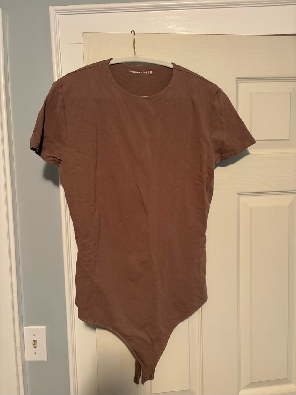 Abercrombie Brown Short Sleeve Bodysuit